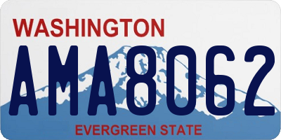 WA license plate AMA8062