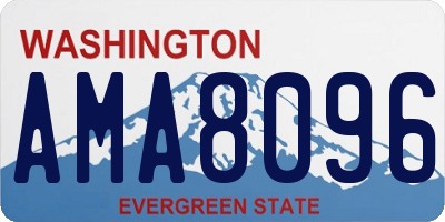 WA license plate AMA8096