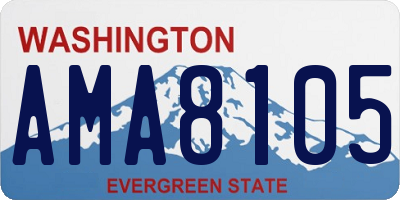 WA license plate AMA8105