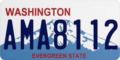 WA license plate AMA8112