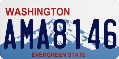 WA license plate AMA8146