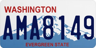 WA license plate AMA8149
