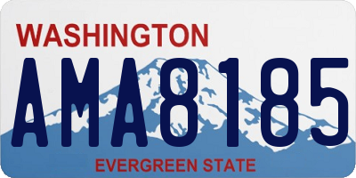 WA license plate AMA8185