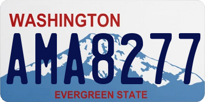 WA license plate AMA8277