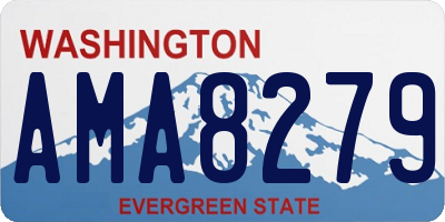 WA license plate AMA8279