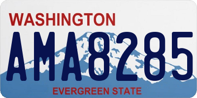 WA license plate AMA8285
