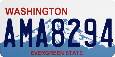 WA license plate AMA8294