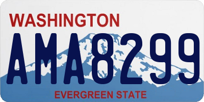 WA license plate AMA8299