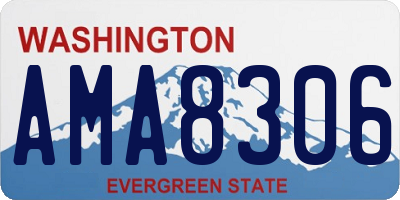 WA license plate AMA8306