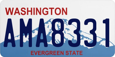 WA license plate AMA8331