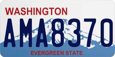 WA license plate AMA8370