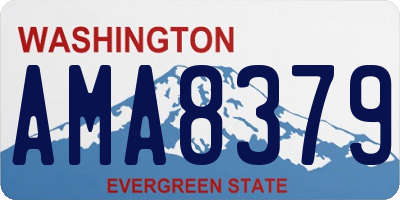 WA license plate AMA8379