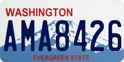 WA license plate AMA8426