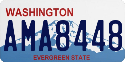 WA license plate AMA8448