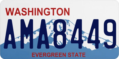 WA license plate AMA8449