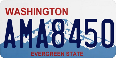 WA license plate AMA8450