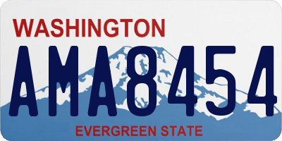 WA license plate AMA8454