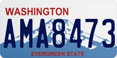 WA license plate AMA8473