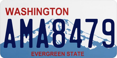 WA license plate AMA8479
