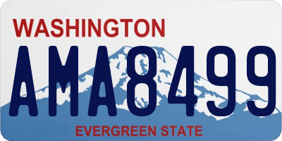 WA license plate AMA8499