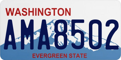 WA license plate AMA8502