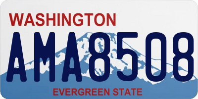 WA license plate AMA8508