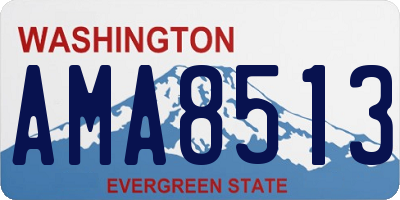 WA license plate AMA8513