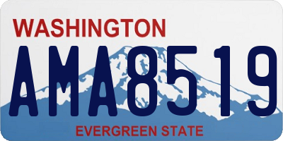 WA license plate AMA8519