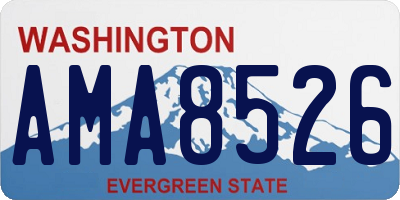 WA license plate AMA8526