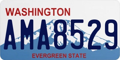 WA license plate AMA8529