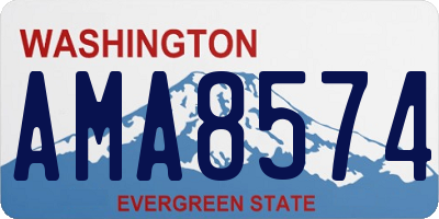 WA license plate AMA8574