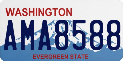 WA license plate AMA8588