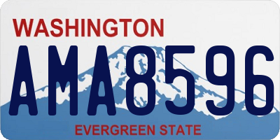 WA license plate AMA8596