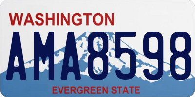 WA license plate AMA8598