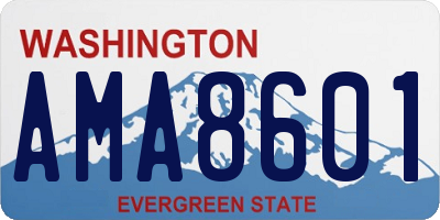 WA license plate AMA8601