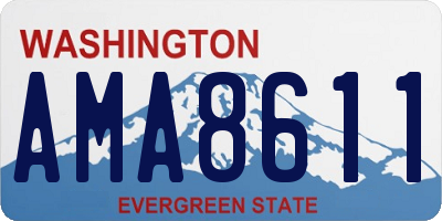 WA license plate AMA8611