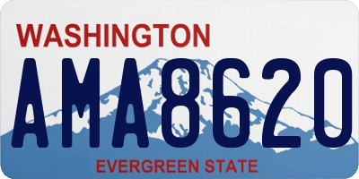 WA license plate AMA8620