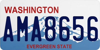 WA license plate AMA8656