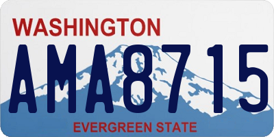 WA license plate AMA8715