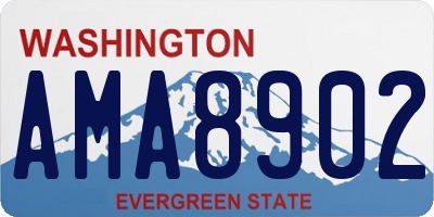 WA license plate AMA8902