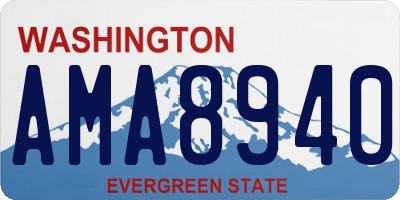WA license plate AMA8940