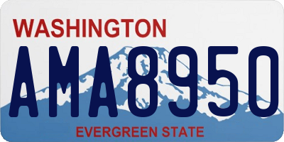 WA license plate AMA8950
