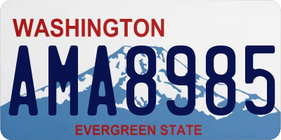 WA license plate AMA8985