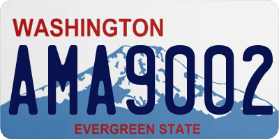 WA license plate AMA9002