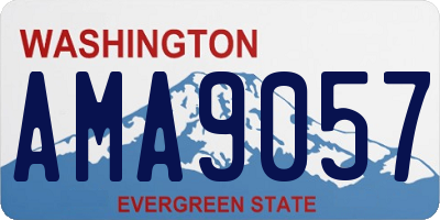 WA license plate AMA9057