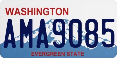 WA license plate AMA9085