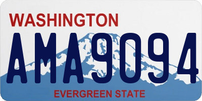 WA license plate AMA9094