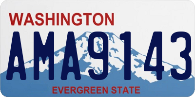 WA license plate AMA9143