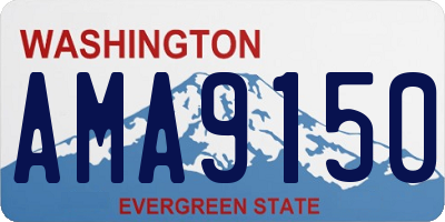 WA license plate AMA9150