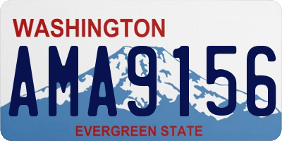 WA license plate AMA9156